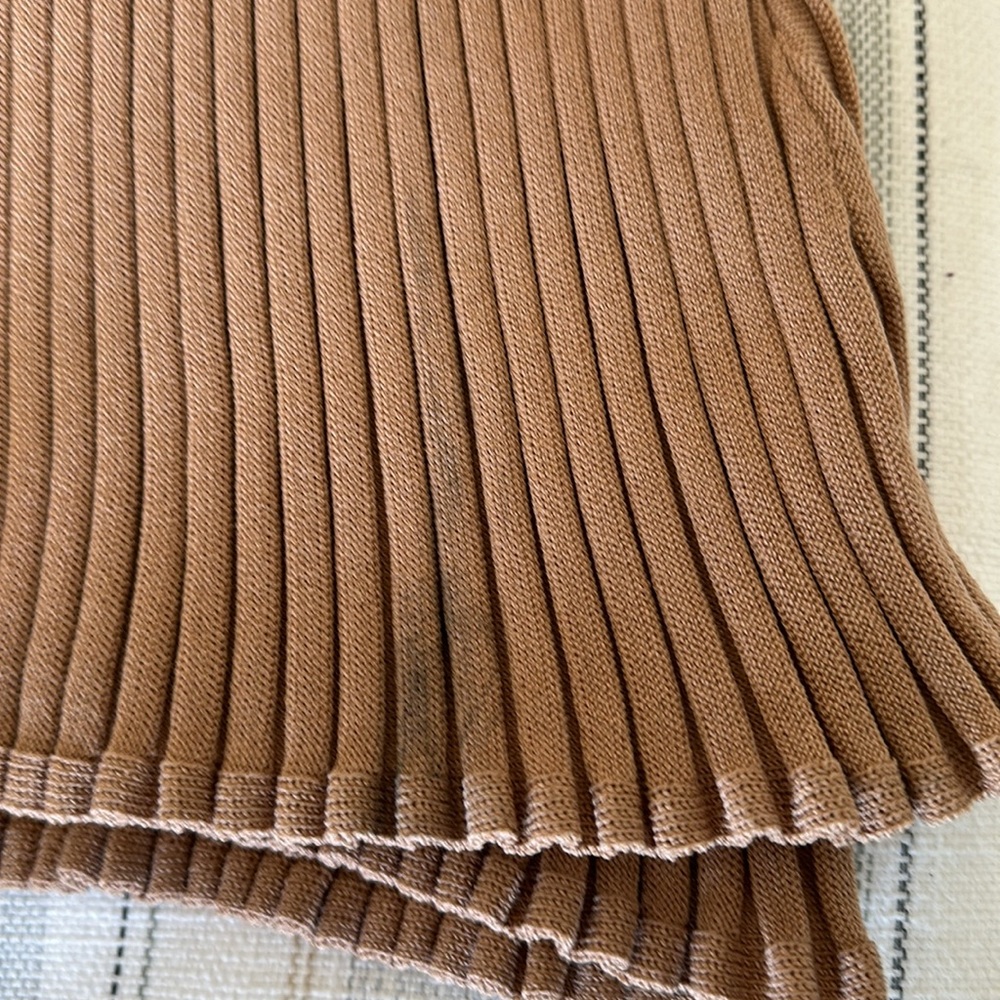 Express Ribbed Maxi Dress in Beige - Picture 5 of 5